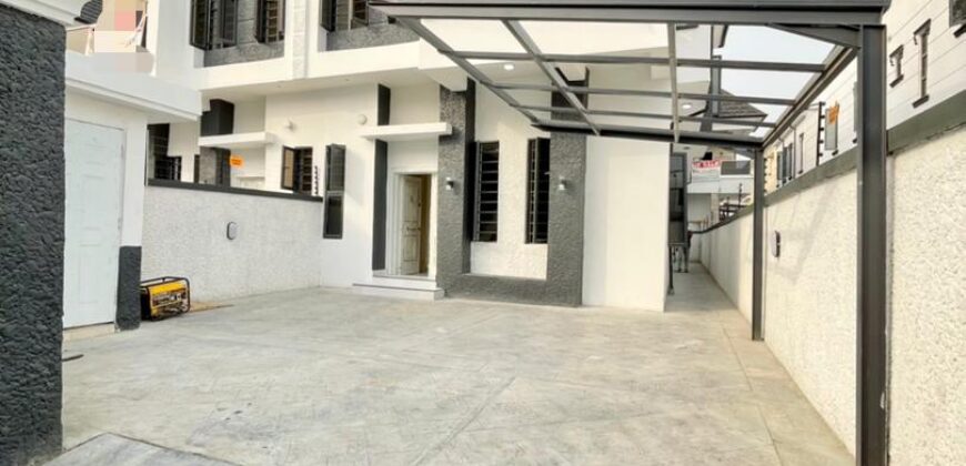 DECENTLY SPACED 4 BEDROOM SEMI DETACHED DUPLEX WITH BQ IN IKOTA