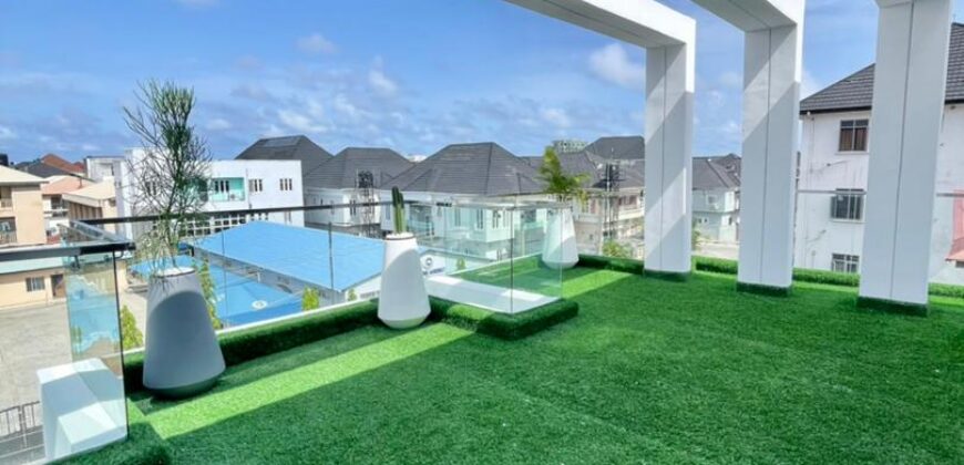 📍ASTONISHING PROPERLY CARVED 5 BEDROOM SEMI DETACHED DUPLEX WITH CINEMA, SWIMMING POOL AND ROOFTOP TERRACE IN OSAPA